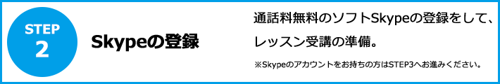 Step2 Skypeの登録