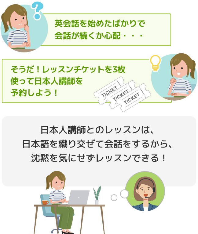 日本人講師を予約